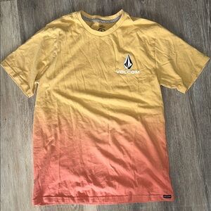 Volcom Youth Short Sleeve Tee - Yellow to Orange Gradient
